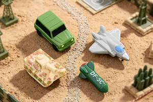 Modellini in Resina di Veicoli Militari, Modellini da Collezione per Appassionati Militari, Carri Armati e Jet Kawaii, Giocattoli Educativi a Tema Militare per Bambini, per Slime e Pasta Modellabile - Product Image 6