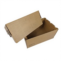 Boîte en carton ondulé robuste, imperméable et enduite de cire pailletée pour l'emballage de fruits de mer congelés, de poisson et d'aliments pour bébés