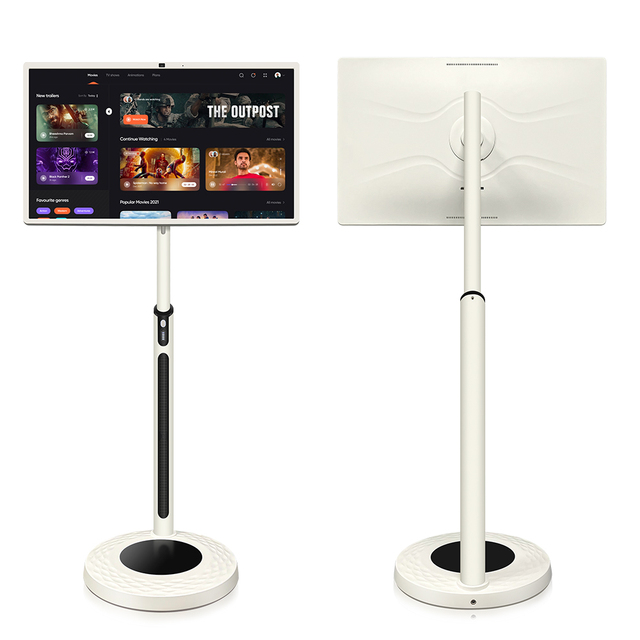 Portable Smart Screen Portable Touch Screen TV 32 Inch LCD Rotatable Portable TV Interactive Smart TV Display with Stand