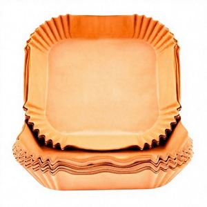 <b>Air</b> <b>Fryer</b> Liners 100 Count 20-24 Bpa Free Disposable Oven 5-8 Liter <b>Accessories</b> (20-24 Cm Square) Food-Safe - Product Image 3