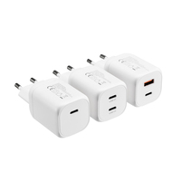 Cargador de Pared USB-C PD3.0 de 100W GaN de Tamaño Mini con Enchufe Europeo y Protección OTP/OVP para Laptop, Celular y Reloj Inteligente