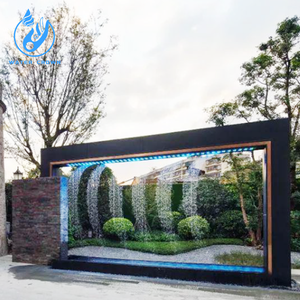 2026 <span class=keywords><strong>Rideau</strong></span> d'eau numérique moderne personnalisable en acier inoxydable et pierre, conçu en usine, <span class=keywords><strong>pour</strong></span> extérieur, effet pluie, produit de jardinage - Product Image 1