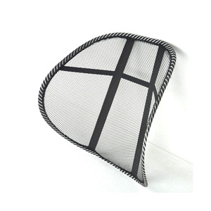 Cojín de soporte lumbar de malla negra para coche, 38x40cm, transpirable, permeable al aire, para coches en general - Product Image 4