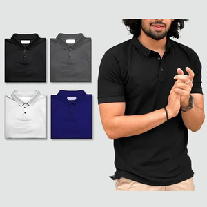 Wholesale Eco-Friendly Plus Size Men's for T-Shirts Breathable Short Sleeve Customizable Front Embroidery 100% Cotton Quick Dry - Product Image 4