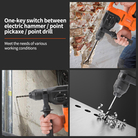 Marteau perforateur rotatif sans fil industriel KAFUWELL PA4574HE-W-2 20V, mandrin SDS-PLUS 26 mm, batterie lithium-ion, 3 vitesses, énergie d'impact 2,8 J