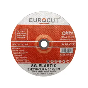 EUROCUT 9 inch 230*3.0*22.2mm abrasive tools abrasive flap disc cutting disc