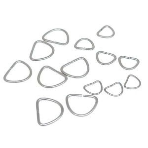 Hebillas de acero inoxidable con forma de D para joyería, bolsos, ropa, accesorios de bricolaje, varios tamaños - Product Image 3