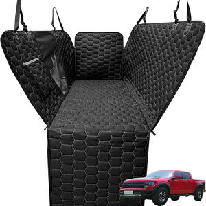 Funda impermeable para asiento de coche para perros, hamaca para camión con ventana de malla, cubierta resistente para el asiento trasero del coche, protector de asiento. - Product Image 1