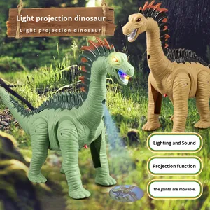 Juguetes transfronterizos para niños que caminan poniendo huevos eléctricos de cuello largo dragón luz llamada proyección modelo de dinosaurio eléctrico - Product Image 3