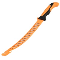 Couteau de filetage écologique pour la chasse, le camping et la pêche, couteau de cuisine pour sashimi, acier inoxydable, 9 pouces, manche en cuir PP+TPR