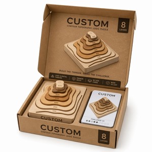 Puzzle di Impilamento in Legno Montessori Personalizzato con Pesi a Contorno, Giocattolo Educativo OEM per la Riconoscimento dei Pesi e la <span class=keywords><strong>Matematica</strong></span> - Product Image 4