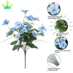 Plantes en soie artificielle <span class=keywords><strong>fleurs</strong></span> <span class=keywords><strong>pour</strong></span> printemps <span class=keywords><strong>été</strong></span> réaliste fleur <span class=keywords><strong>d</strong></span>'hibiscus bleu <span class=keywords><strong>pour</strong></span> pot planteur maison porche patio balcon cour - Product Image 2