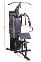 Appareil de musculation Maibu en métal pour la maison – Entraînement intérieur des bras et abdominaux – Musculation 100-150 lbs pour usage domestique