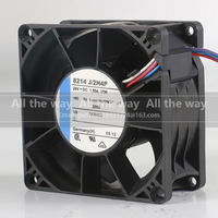 Ventilateur de refroidissement axial à grand volume d'air 8214 J/2H4P, 5V 12V 48V DC 24V 1.55A 37W AC EC 8038 80X80X38MM 8CM, PWM, quatre fils
