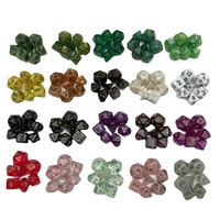 Vente en gros de dés miniatures D4 D6 D8 D10 en acrylique de 10 mm, plusieurs couleurs, personnalisables pour DND, jeux de rôle, soirées de jeux de table, fournitures pour fêtes