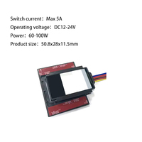 Interrupteur infrarouge à détection de mouvement manuel monochrome, non dimmable, 5A 12V-24V, avec certifications CE FCC RoHS