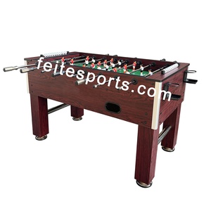 Professional Wood Color Football <strong>Table</strong> Big Heavy Wooden Soccer Game <strong>Table</strong> <strong>Foosball</strong> <strong>Table</strong> - Product Image 2