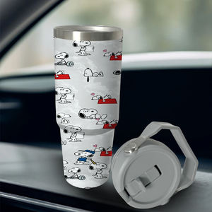 Snoopy Uniek Voor U Op Maat Gemaakt Uv-Geprint 30Oz Anime Roestvrijstalen Tumbler Niet-Tip 2 Dagen Schip-Promotionele Drinkwaren Voor De VS - Product Image 3