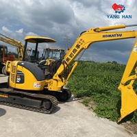 Excavatrice hydraulique Komatsu PC50 d'occasion, 5,3 tonnes, pour travaux de construction