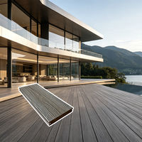 Planches de terrasse en composite bois-plastique pour extérieur, imperméables, antidérapantes, faible entretien, pour jardin et patio
