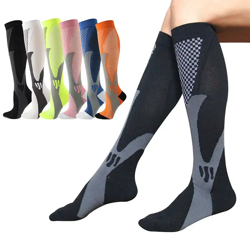 Calze a compressione sportive con Logo personalizzato calze da allattamento per prevenire le vene Varicose calze adatte per calze sportive