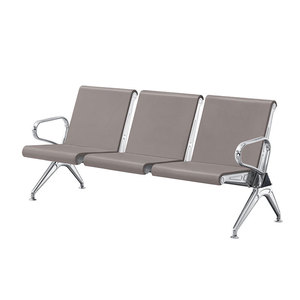 Silla de espera Yijiahao de tres asientos con estructura de acero laminado en frío y reposabrazos para uso en aeropuertos y estaciones. - Product Image 3