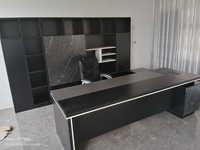 Mobilier Bureau en marbre noir du patron