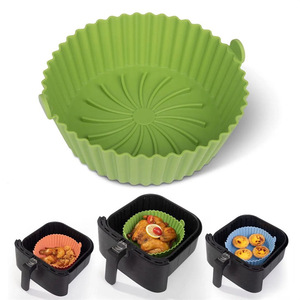 Revestimiento de silicona para freidora de aire-Revestimiento de olla de silicona para freidora de aire antiadherente reutilizable Compatible con <span class=keywords><strong>accesorios</strong></span> de cesta para freidora de aire <span class=keywords><strong>COSORI</strong></span> - Product Image 2