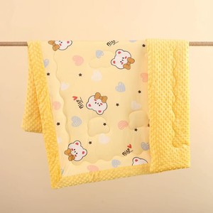 Vente en gros OEM Couverture pour enfants en coton doux à pois polaire lavable Literie en mousseline en tissu de Chine pour cadeau - Product Image 2