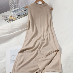 2025 versione primaverile girocollo senza maniche <span class=keywords><strong>abito</strong></span> da Modulare Versatile <span class=keywords><strong>in</strong></span> <span class=keywords><strong>maglia</strong></span> tinta unita - Product Image 6