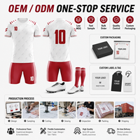 Ensemble d'uniformes de football pour équipes universitaires masculines - Maillot et short 100 % polyester respirant à séchage rapide avec noms personnalisés imprimés par transfert thermique