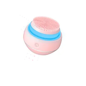 Điện Silicone Bàn Chải Làm Sạch Da Sonic Rung Massage Mặt Exfoliator Bàn Chải