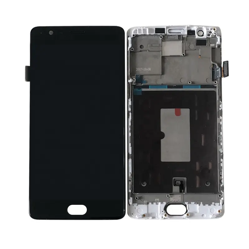 Original Amoled For Oneplus 3 A3000 LCD Touch Screen Digitizer Panel Assembly Frame For Oneplus 3T A3010 Display LCD With Frame
