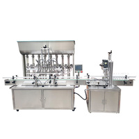 Ligne de production entièrement automatique de remplissage, de bouchage et d'étiquetage de sérum pour le visage en bouteille plastique, système de remplissage à piston