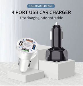 Universal Qc3.0 Fast Charging 4 Usb Car Phone Charger With Package Box for Mobile Phones - Product Image 4