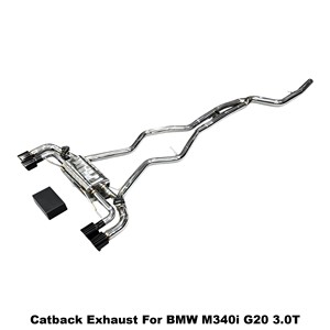 ท่อไอเสียสแตนเลส Vortex Performance สำหรับ BMW M340i G20 3.0T ปี 2019-2025 พร้อมวาล์วอิเล็กทรอนิกส์ปรับแต่งเสียง - Product Image 3