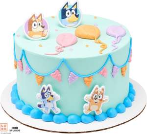 DecoPac <span class=keywords><strong>Bluey</strong></span> 24 Decoraciones para cupcakes 3D Food Safe Cake Toppers <span class=keywords><strong>con</strong></span> <span class=keywords><strong>Bingo</strong></span> Bandit Chilli-Paquete de 24 Anillos muy divertidos Suministros para fiestas - Product Image 6