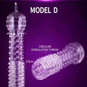 Wiederverwendbares klares Silikon-Kondom für Männer 20 cm, Sexspielzeug-Kondome für den Mann - Product Image 5