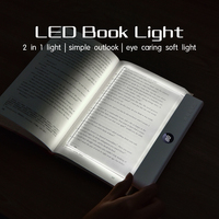 Lampe de Lecture Plate Sans Fil Portable et Rechargeable à LED, Panneau Lumineux Clair pour Livre Entier, Idéale pour Lire au Lit