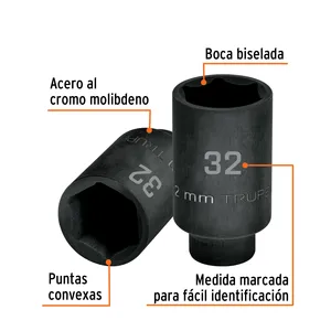 Master con 36 unità lungo presa di impatto di 32mm, 6 punti, 1/2 'azionamento, Truper - Product Image 2