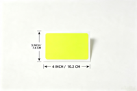 500 Etiquetas Rectangulares Fluorescentes por Rollo, Etiquetas de Codificación de Color con Adhesivo Permanente para Organización de Archivos en Oficinas y Almacenes