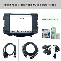 VOCOM1 PTT de Cabeza Redonda 28241 para Herramienta de Diagnóstico para Camiones Pesados y Excavadoras con Opciones USB/Disco Duro