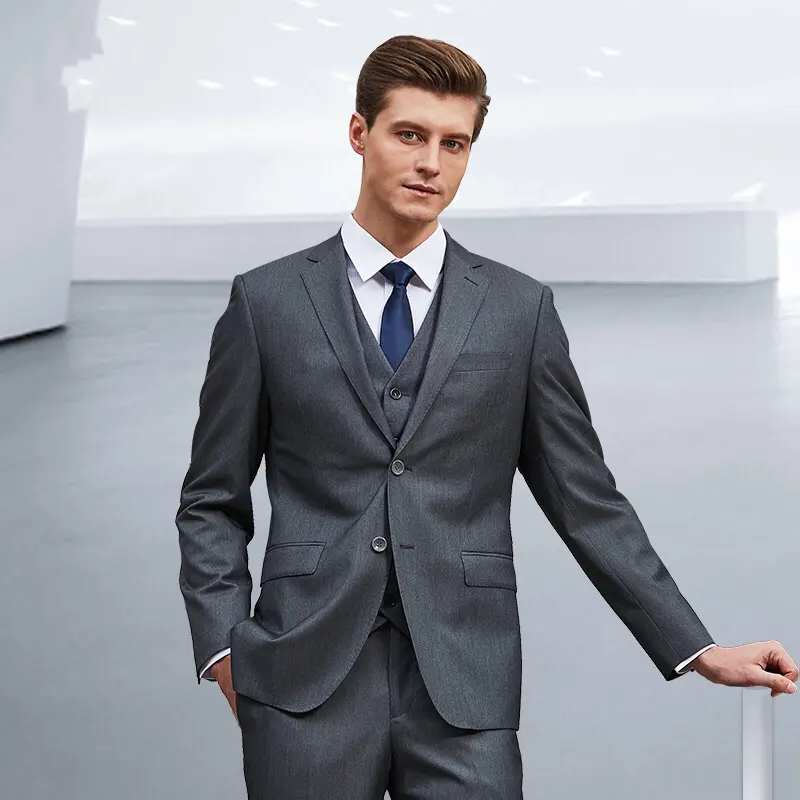 Quality Hot Sale Custom Men Suit Custom Fabric High Level Lapel Fashion Mens Formal Suit
