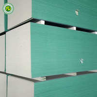 Plaque de plâtre ignifuge et étanche standard 9,5 mm 12 mm pour plafond, fabriquée à Foshan Guangzhou