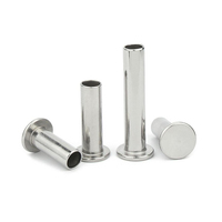 M10 M12 Acier Inoxydable SS SUS AISI ANSI 304 316 316L A2 A4 70 80 Finition Polonaise Plate Rivet Semi Tubulaire DIN7338