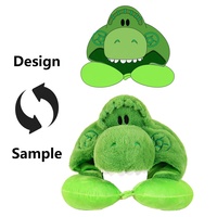 Oreiller tortue mignon en mousse à mémoire de forme pour enfants coussin de cou tortue de voyage pour siège de voiture pour bébé vente en gros