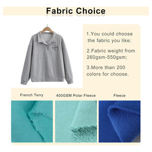 Manufacturer <strong>Ladies</strong> <strong>Jumper</strong> Sweatshirts Puff Print Blank Casual Fleece Cotton Hip Hop Streetwear Oversized <strong>Polo</strong> <strong>Neck</strong> Hoodie Women - Product Image 4