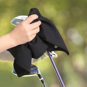 Wholesale Customized Logo Club Cleaner Colorful Magnetic Fabric Waffle Pattern Golf Towel Set Microfiber - Product Image 3