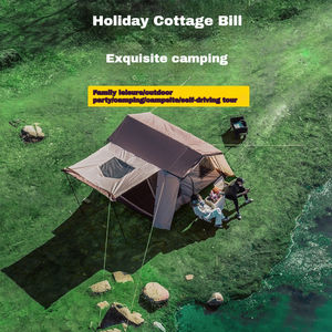 Carpa de Camping HOUMU de Lujo para Exteriores, Cuatro Estaciones, Camuflaje, Doble Capa, Tela Oxford Transpirable, Impermeable y Resistente al <span class=keywords><strong>Sol</strong></span>, Tipo <span class=keywords><strong>Casa</strong></span> Pequeña, Grande - Product Image 2