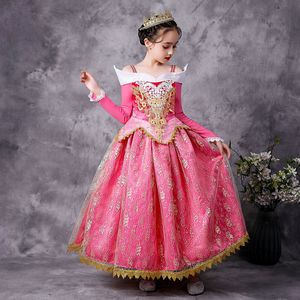 Costumes de carnaval en gros filles <span class=keywords><strong>belle</strong></span> <span class=keywords><strong>au</strong></span> <span class=keywords><strong>bois</strong></span> <span class=keywords><strong>dormant</strong></span> costume princesse <span class=keywords><strong>aurore</strong></span> habiller vêtements Cosplay anniversaire tenue d'halloween - Product Image 4